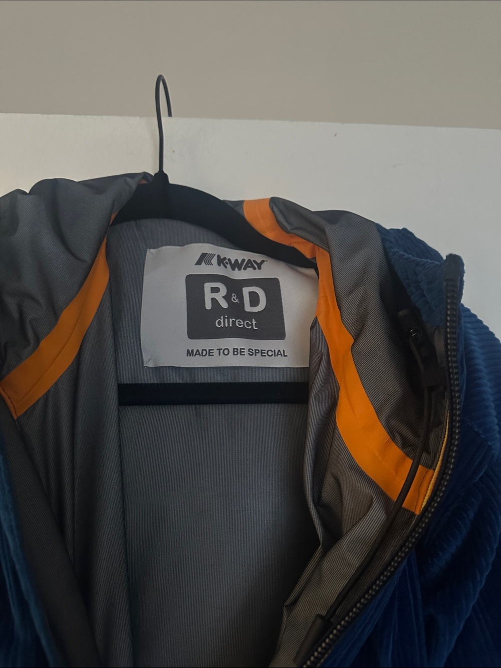 K-Way R&D Ribbed Zip-up Coat - Picture 3 of 5